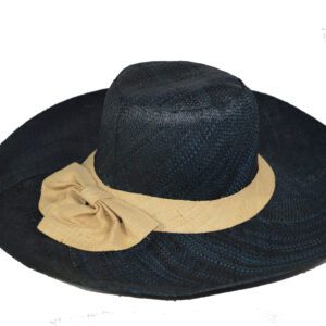 Raffia Sun Hat with Bow – 12 cm Brim