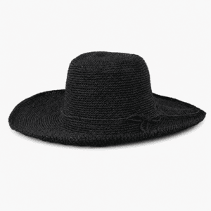 Raffia Crochet Demi-Capeline Hat — Wide Brim