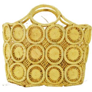 Raffia Macramé Beach Bag