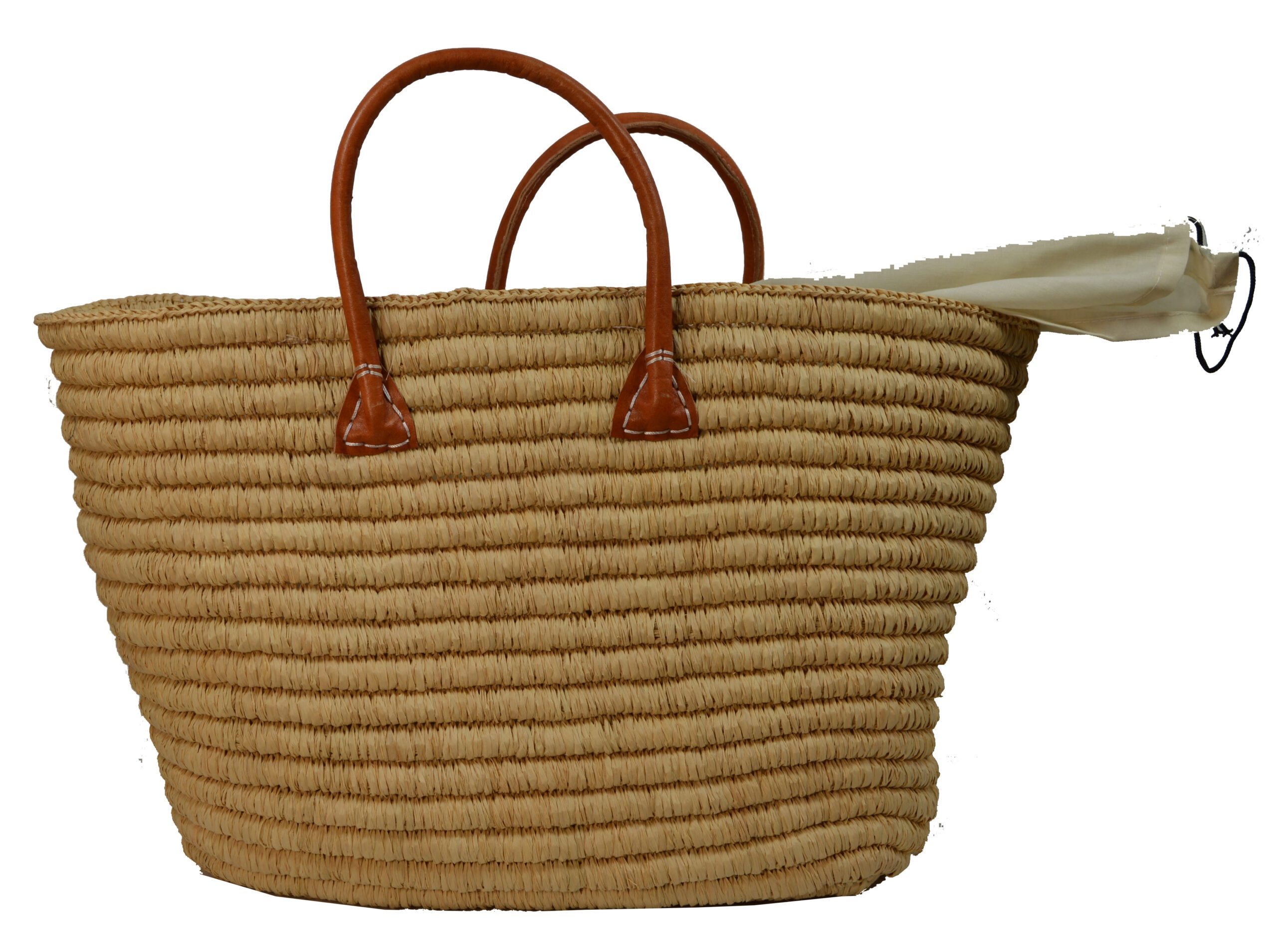 Natural Raffia Boat Beach Bag – Natural beige – RA238A