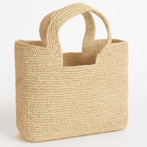 Raffia Crochet Square Women’s Bag