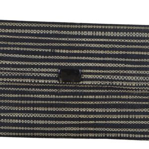 Large Raffia Clutch with Horn Button
