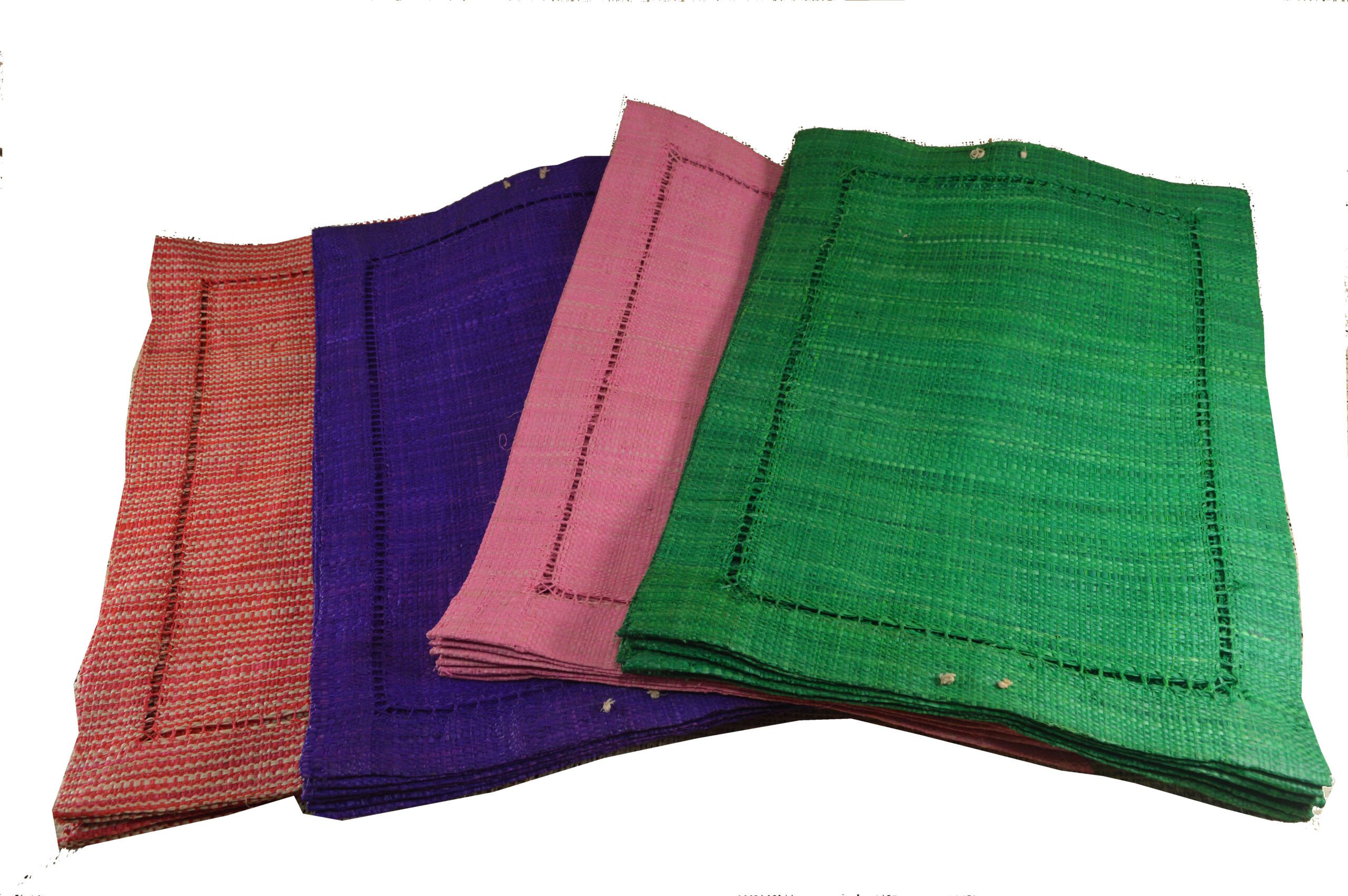 Woven Raffia Table Mats — Set of 6 - Image 2