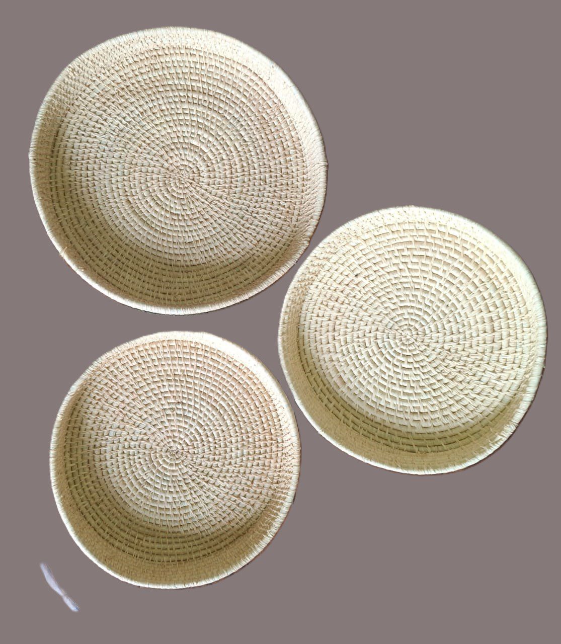 Natural Serving Trays – Set of 3 – Natural beige – RA367C