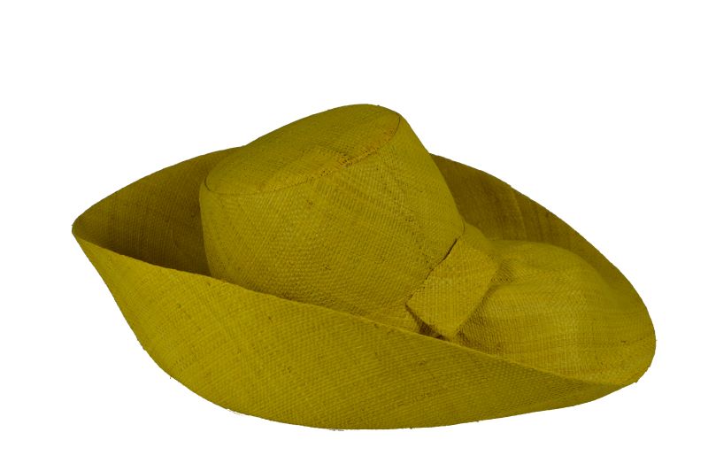 Γυναικείο ψάθινο καπέλο Μαδαγασκάρης με πλατύ γείσο